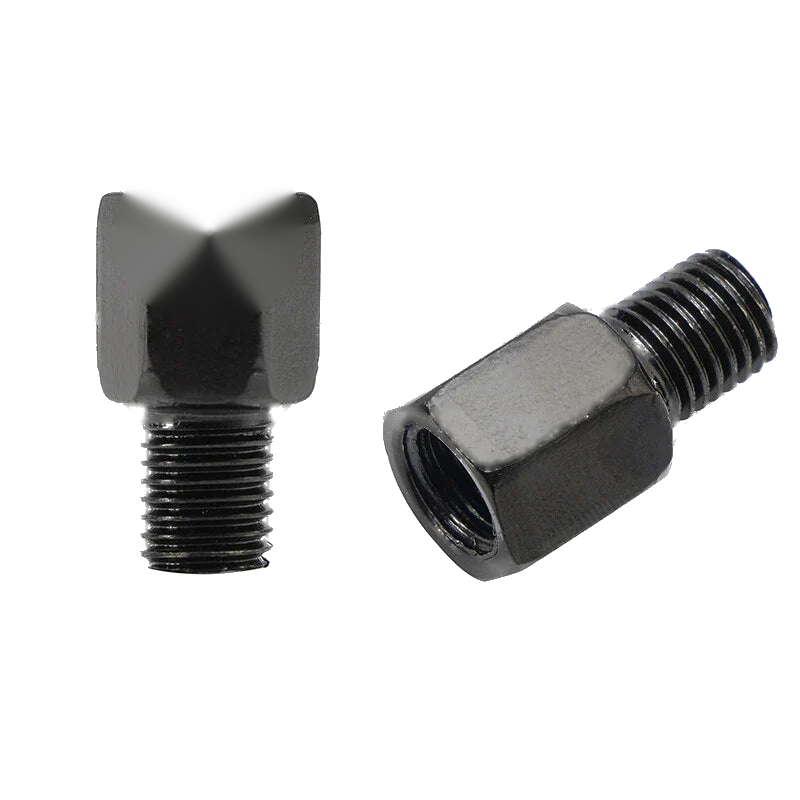 2x Motorcycle Scooter Mirror Adapter M10 Left to Right Hand Thread