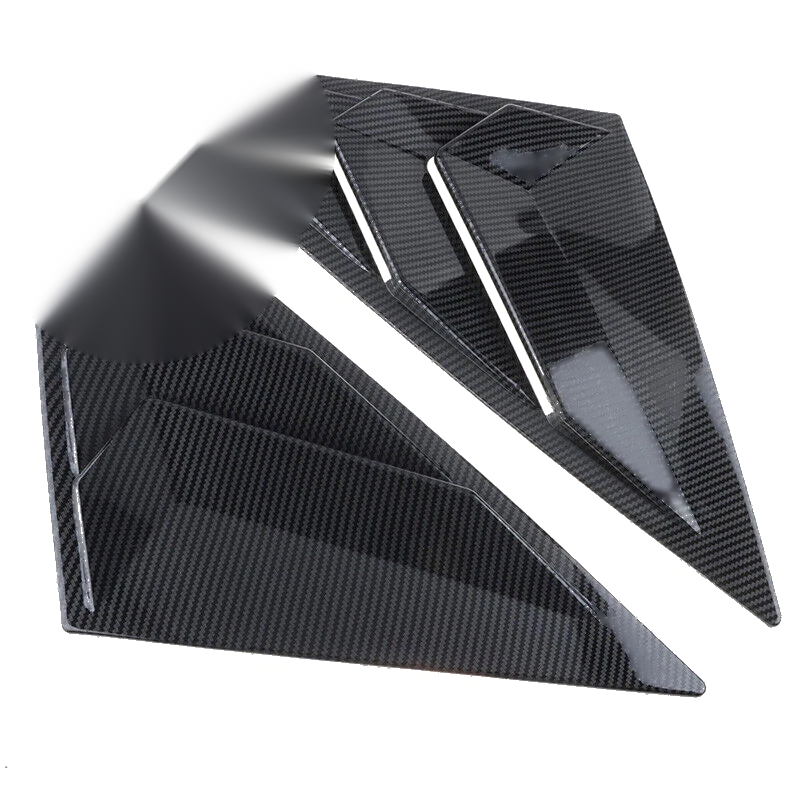 Honda Civic 11th 2x Carbon Side Vent Window Scoop Louver Cover Trim (2022)