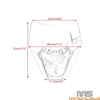 Honda CR125, Yamaha WR250 Dirt Bike Front LED Headlight Fairing