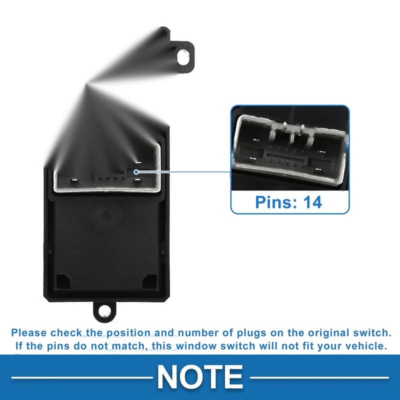 Honda Accord Odyssey Rear Side Power Window Switch (2003-2007)