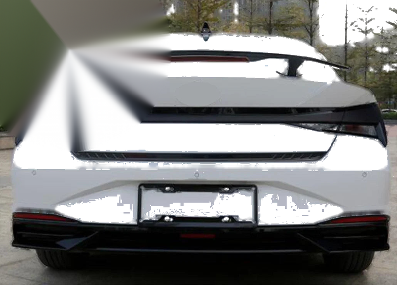 Nissan Sentra Sedan (Unpainted) Rear Wing Spoiler with Lights (Year-Year)