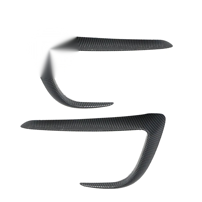Tesla Model Y Carbon Fiber Front Fog Light Eyebrow Covers (2020-2022)