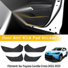 Toyota Corolla Cross Door Kick Pad Sticker Protector (2022–2025)