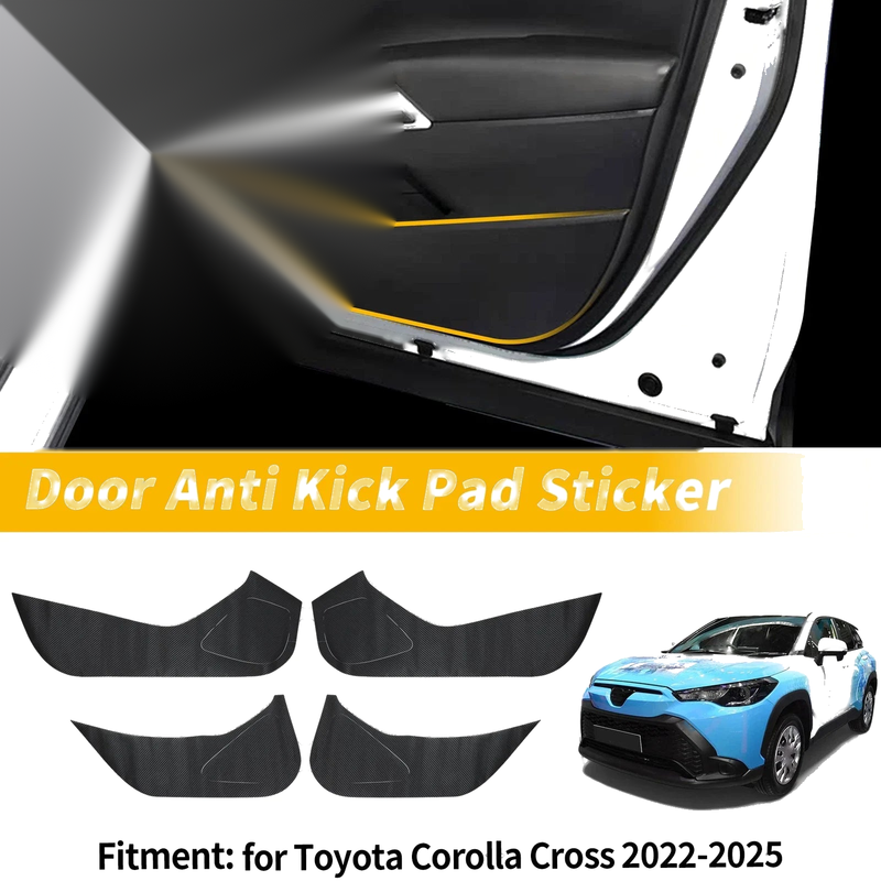 Toyota Corolla Cross Door Kick Pad Sticker Protector (2022–2025)