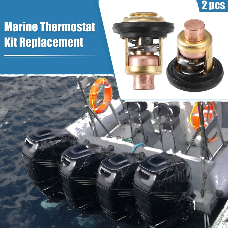 Mercury Marine V-6 135-150 175 200HP 143 Degree 2 x Marine Thermostat Kit