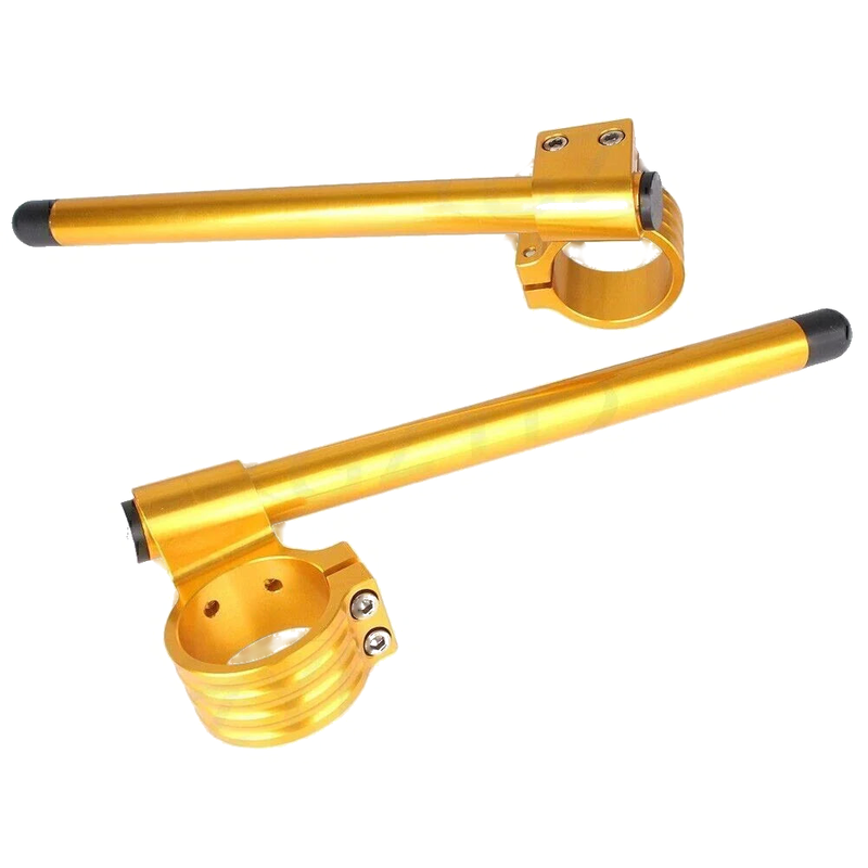 Motorcycle - Universal Gold 52mm Clip On Handlebar Fork Tubes