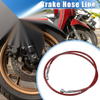 Motorcycle 120cm 10mm Red Hydraulic Brake Hose Line Pipeline