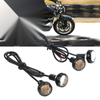 DRL Daytime Running Safety Ice Blue Blue Yellow 4pcs 12V LED Car Lights