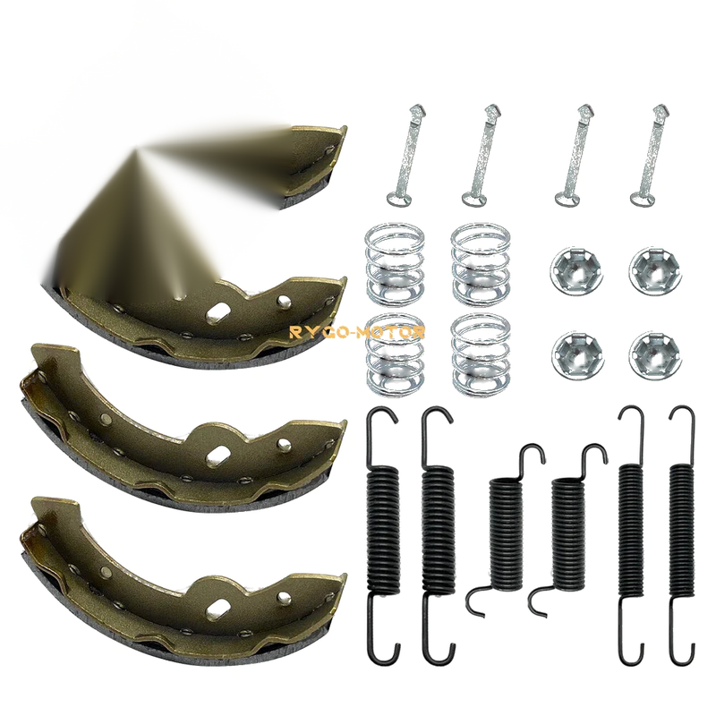 EZ-GO Medalist TXT RXV Workhorse G&E Golf Cart Brake Shoes Springs Pins Kit