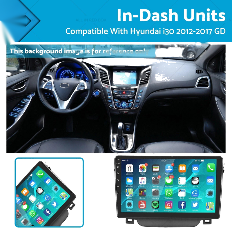 Hyundai i30 Android Head Unit Car Stereo Bluetooth GPS (2012-2017)
