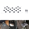 Universal Car Aluminum Alloy & Rubber Heel Plate Pedal Mat