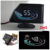 Car / Truck 12V/24V Universal Fuel Level Gauge Meter & Digital Voltmeter