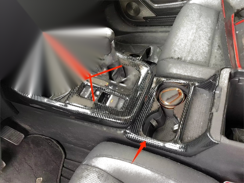 Honda CR-V Carbon Fiber Front Water Cup Holder Frame Cover Trim (2023)
