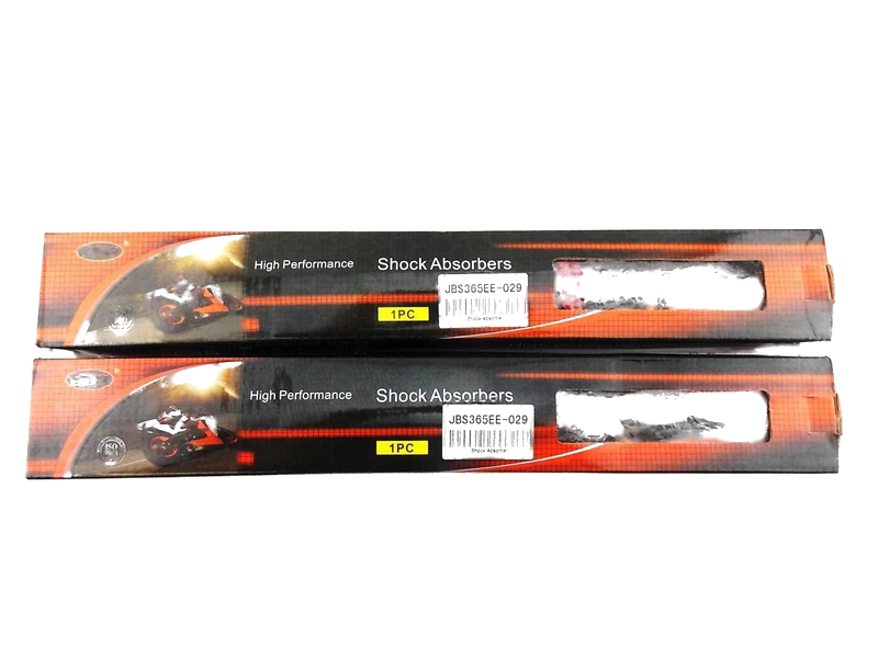 Honda CR125M Elsinore 365mm JBS Red/Chrome Shock Absorbers (1973-1978)