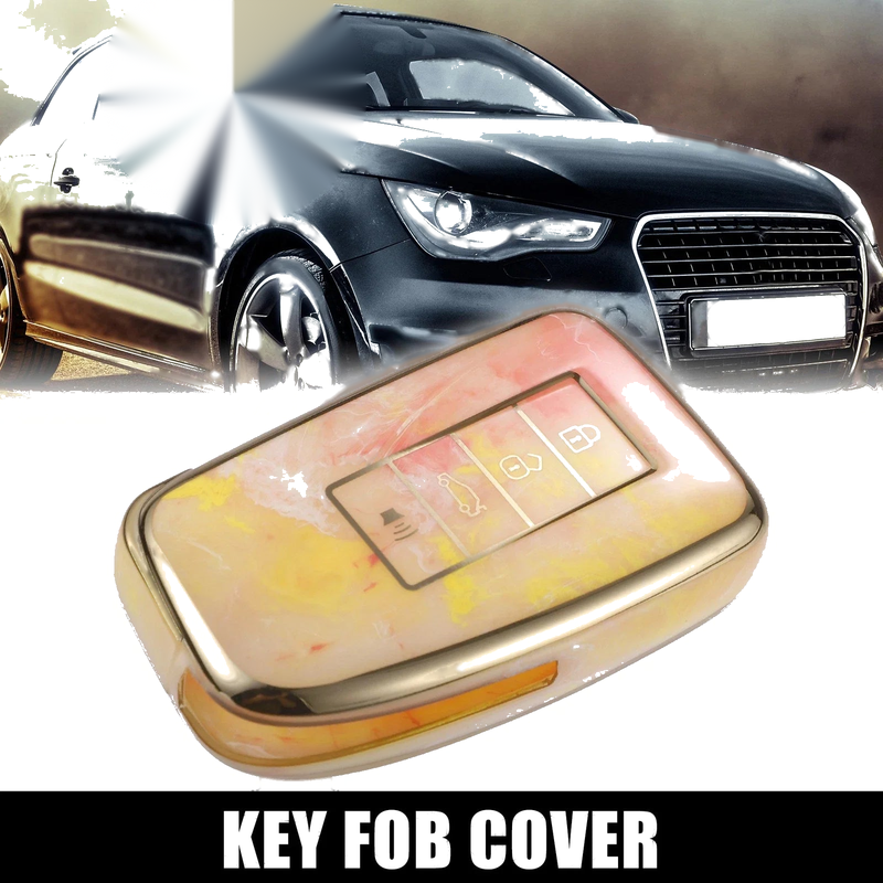 Lexus ES350 RX GS LS 4 x Button Key Fob Cover Case Orange (2007-2020)