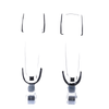 Hyundai Tucson 4pc Front/Rear Left+Right Chrome Door Handles (2004–2010)