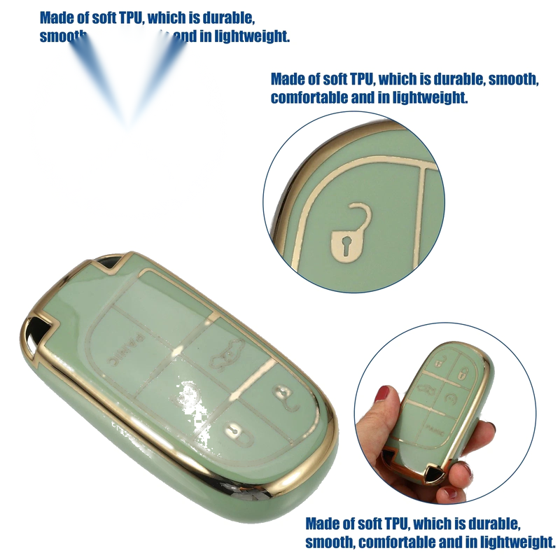 Dodge Charger Challenger Dart TPU 5-Button Keyless Entry Remote Cover