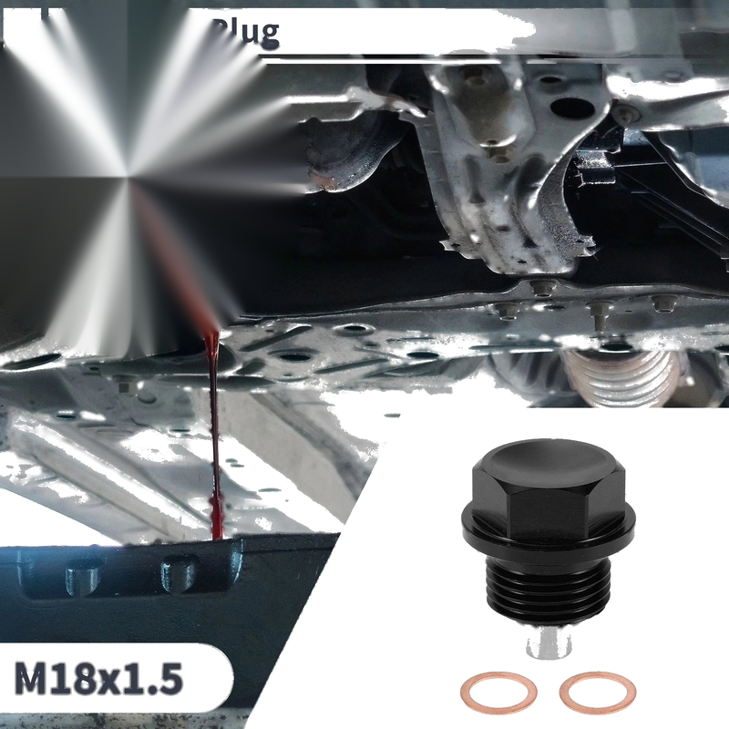 Car, Motorcycle, Boat 1 x M18x1.5 Engine Oil Drain Plug with Gasket