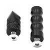 Motorcycle Aluminum M6 6mm Motor Foot Pegs (Black)