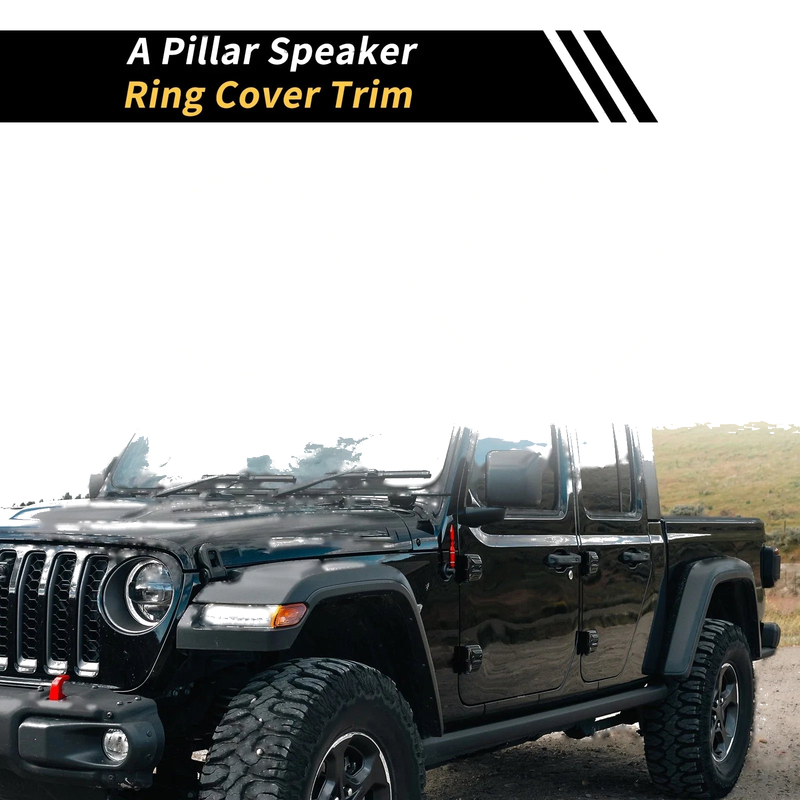 Jeep Wrangler JK A Pillar Speaker Ring Cover Trim (2007-2014)
