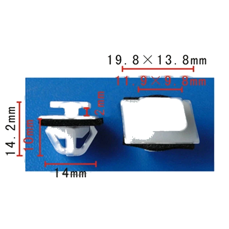 Rivet Clips 50pcs Nylon Moulding Panel Retainer With Sealer
