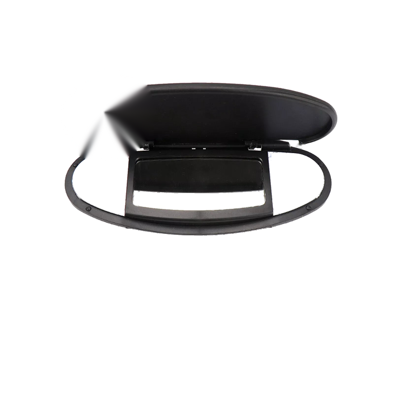 Mini Cooper R55 R58 R60 Black Sun Visor Mirror Cover (2007-2014)
