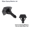 Volvo 6 x Windshield Washer Nozzles & Hose Connectors