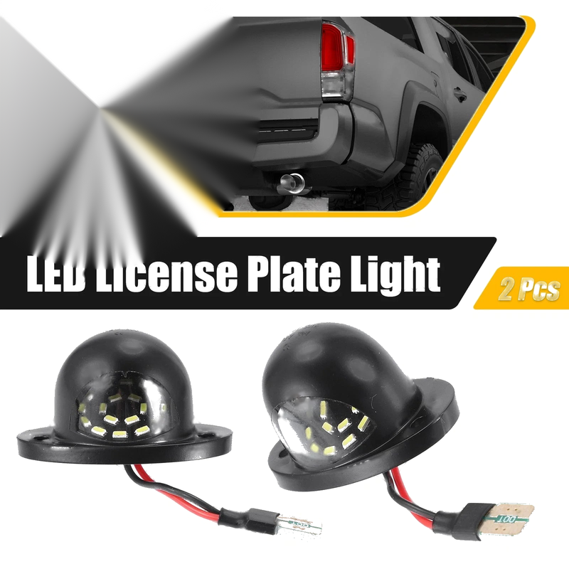 Dodge RAM 1500 6000K White LED License Plate Light Lamp Assembly