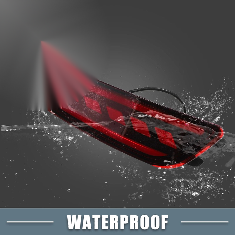 Hyundai Accent 2 x Rear Bumper Reflector LED Brake Lights Red (2012-2017)