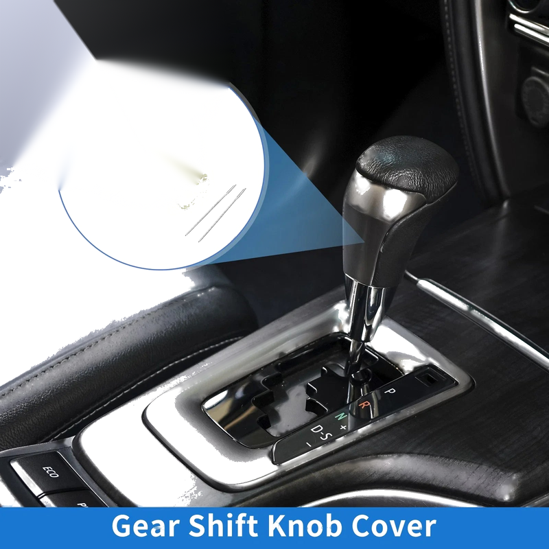 Toyota CH-R Gear Shift Knob Cover Black Beige Faux Leather (2017–2021)