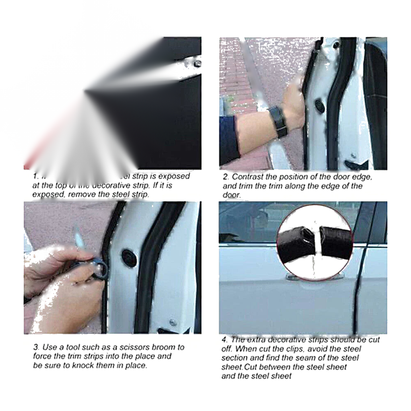 Universal Car Door Edge Protector 13Ft Rubber Seal Trim Molding Strip