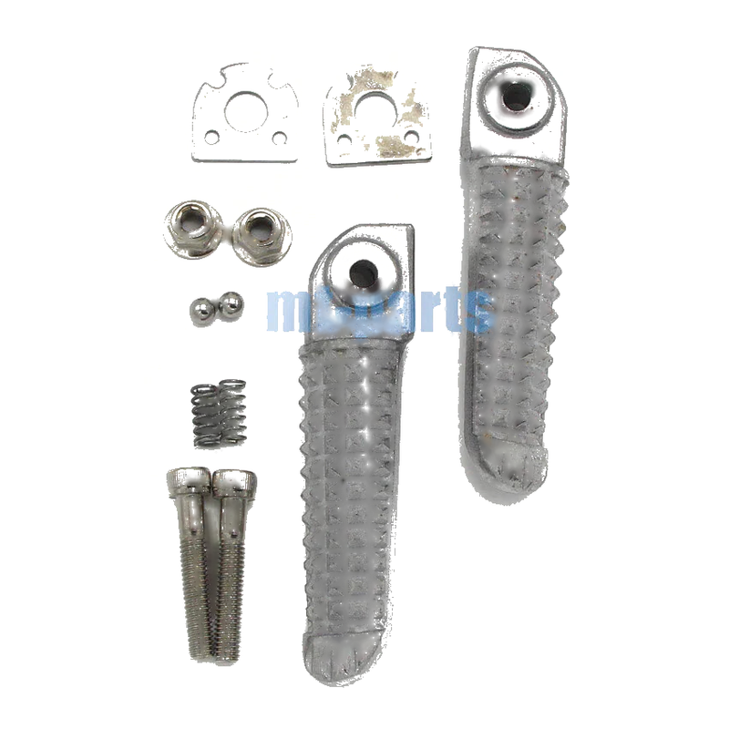 Yamaha YZF R6S YZF600 Silver Rear Footrest Pegs (2003-2009)