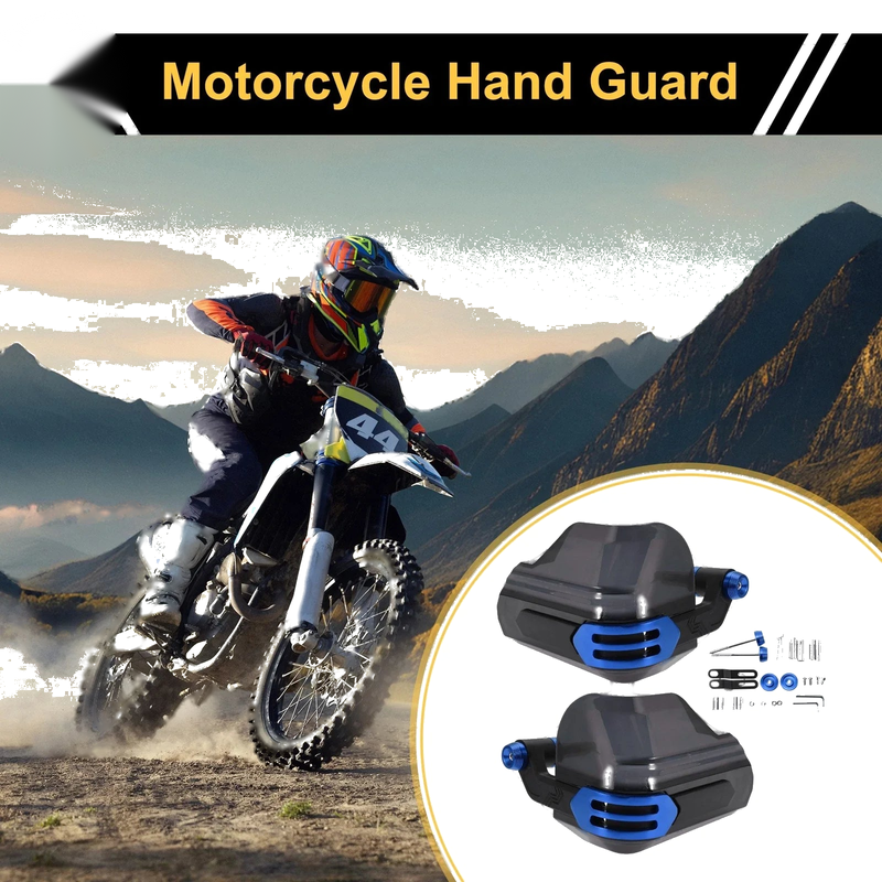 Motorcycles Set / 1x / Universal Hand Guard Knuckle Guard Protector Blue PC