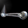 Ford Falcon / Mustang / Bronco Chrome Window Crank W/ Black Knob (1967–1977)