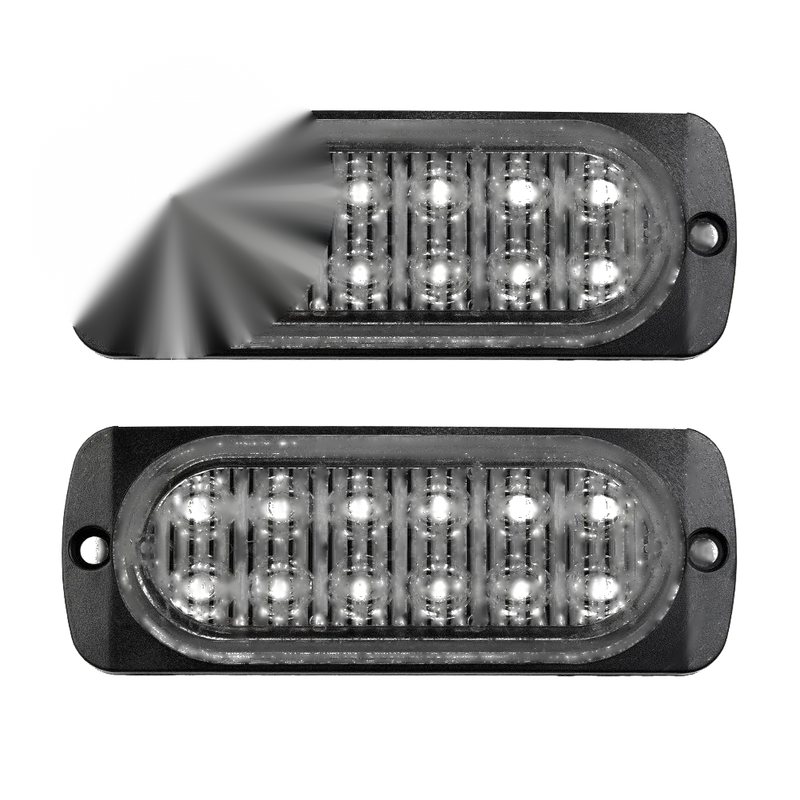 Truck Car / Van / Bus / Cab 2 x Rear Red Fog 12Led Lamp Lights 12V To 24V