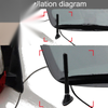 Universal Cars 3" Carbon Fiber Stubby Short Antenna