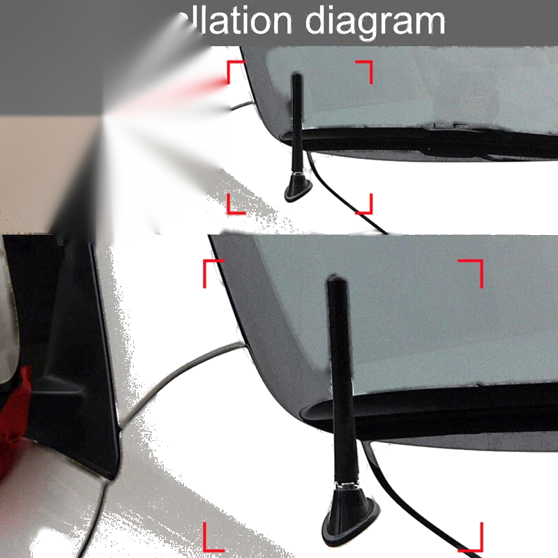 Universal Cars 3" Carbon Fiber Stubby Short Antenna