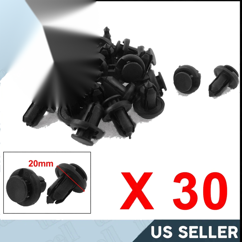 Toyota 30pcs 10mm Plastic Rivets Trim Panel Clips