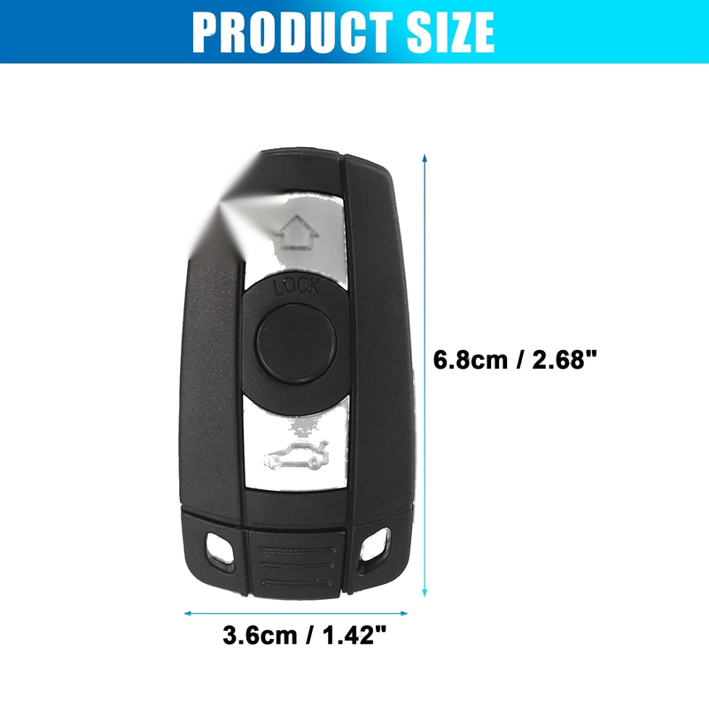 BMW 3 5 7 X5 X6 Series E90 E92 E93 Fob Entry Remote Key (2006-2013)