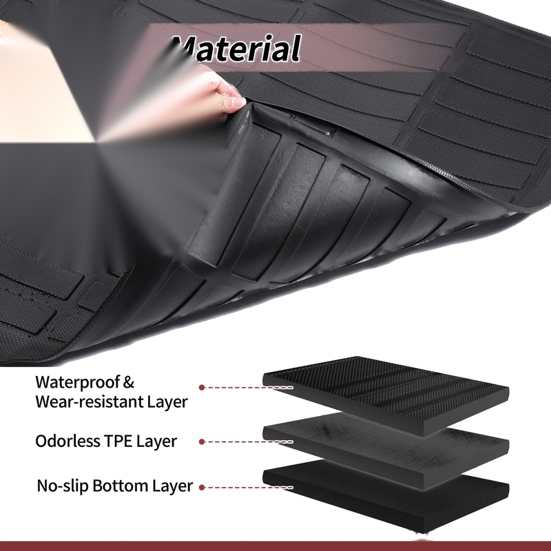 GMC Terrain Chevrolet Equinox 2018-2024 TPE Cargo Liner Rear Trunk Mat
