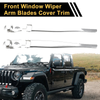 Jeep Wrangler JL JLU Wiper Arm Blades Cover Trim (2018-2023)