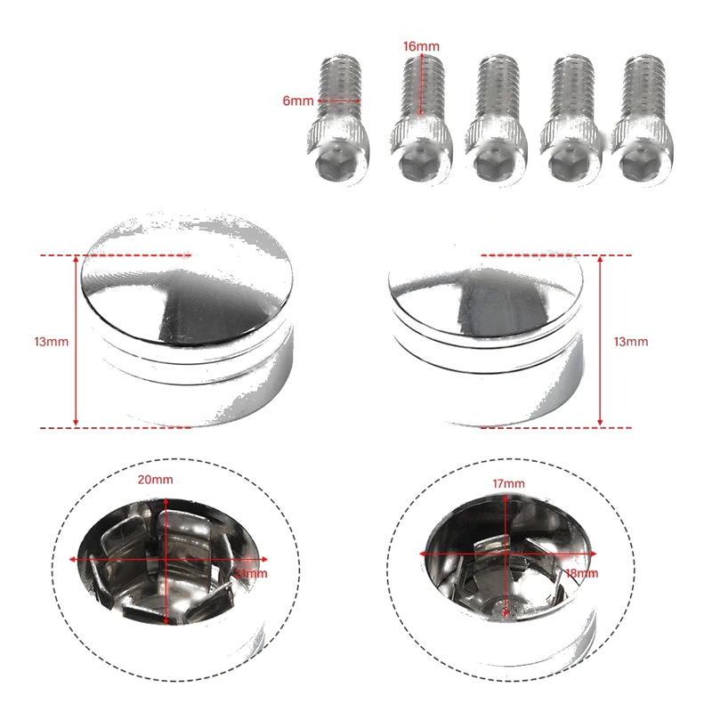 Harley Twin Cam Softail Fat Boy 61X Engine Topper Bolt Cap (2007-2017)