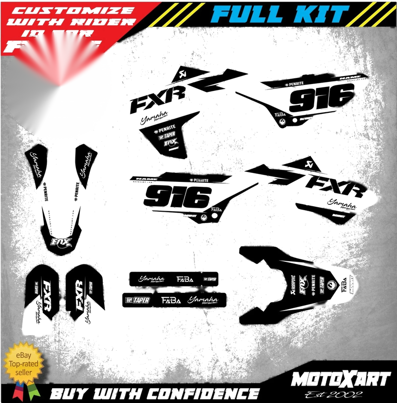 Yamaha YZ 65 Custom Graphics Full Sticker Kit Decals (2018-2023)