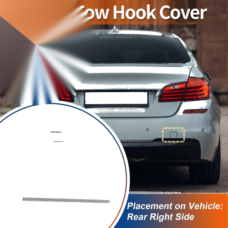 BMW 5 Series F10 F11 Rear Tow Hook Cover (2011-2017)