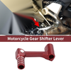 Bosuer Cheetah Red Lever Red Head Folding Motorcycle Gear Shifter Lever