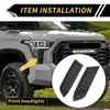 Toyota Tacoma Carbon Fiber Headlight Grille Vent Covers (2016-2023)