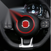 Fiat 500 2012-2019 Dry Carbon Fiber Steering Wheel Center Trim Ring