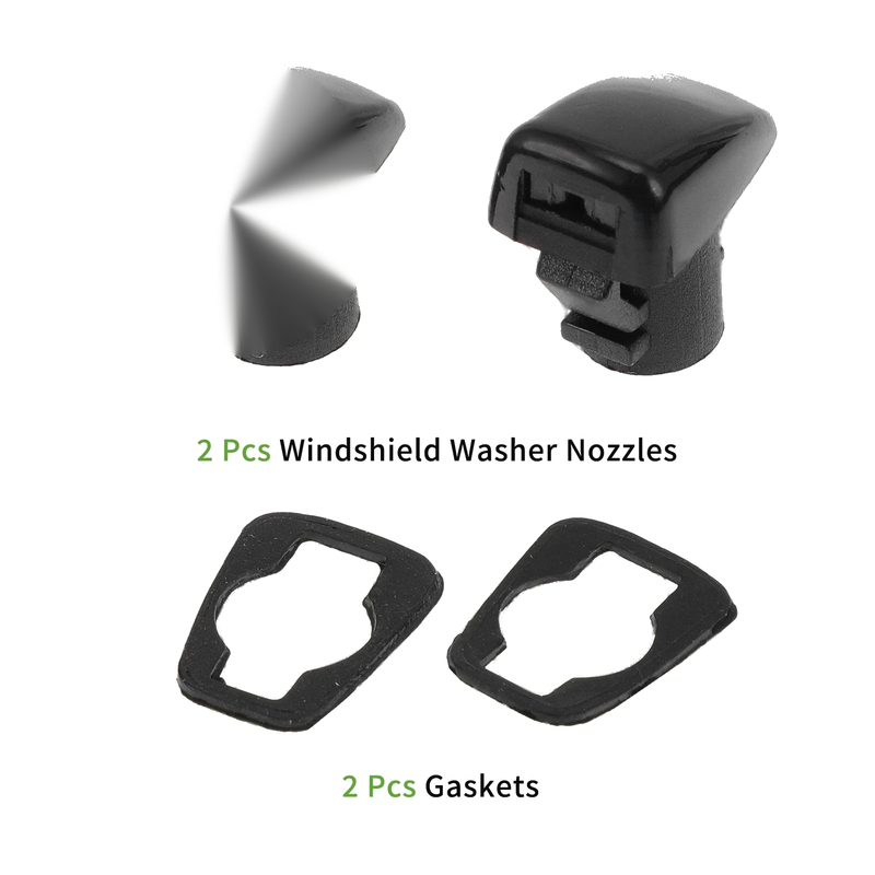 Jeep Cherokee Windshield Washer Nozzle  Black (2014-2017)