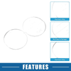 Toyota RAV4 (2019-2022) Aluminum Silver 4 Pcs AC Switch Knob Cover Trim