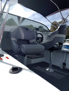 Relaxn x 2 Seats Sports Bucket Boat Seat with Bolster Black Carbon/Grey